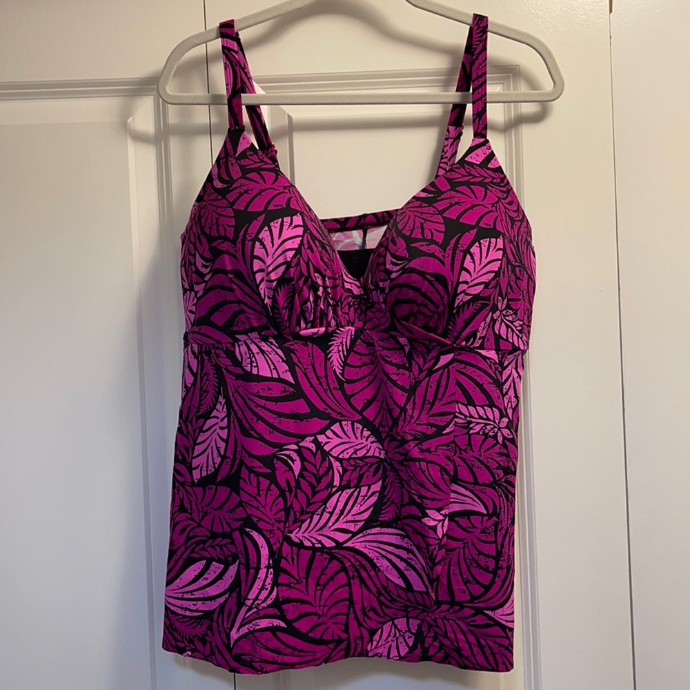 Swimsuits for All Underwire Tankini Top 38DDD